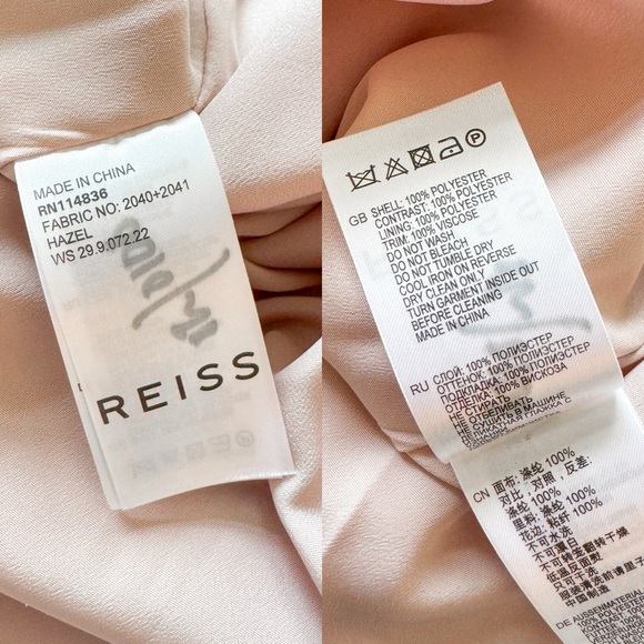 REISS • Hazel Textured Panel Dress in Ash - Picture 13 of 15